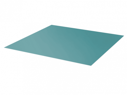 Лист полимерный, кв.м 0.5  RAL5018 бирюзово-синий
